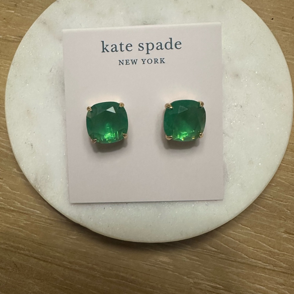 Kate Spade Green Stud Earrings